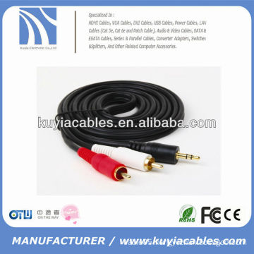 3.5mm to 2RCA VIDEO CABLE